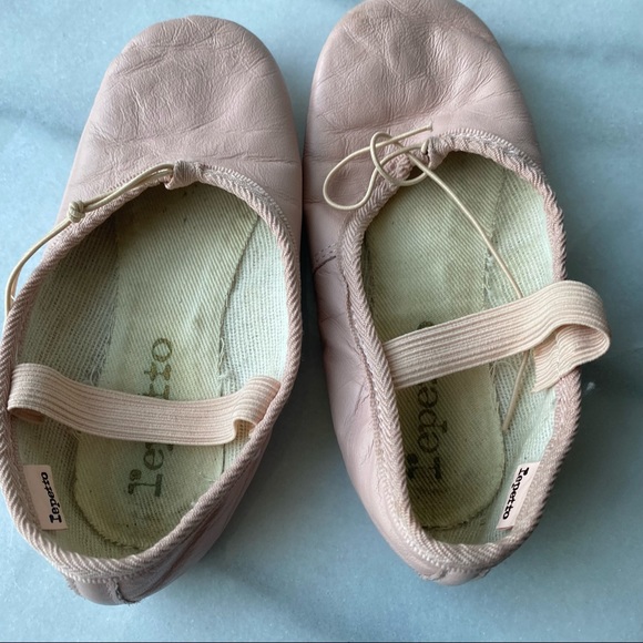 Repetto Paris Girl’s Pink Leather Ballet Slippers, size 28.5 - Picture 1 of 7